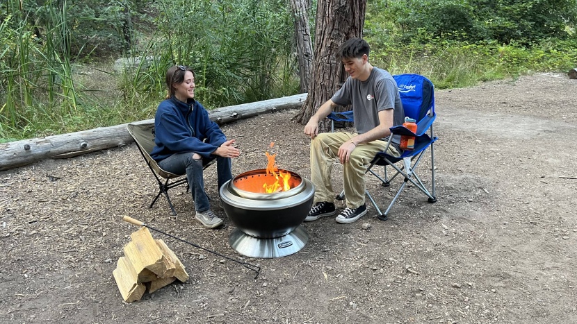 cuisinart cleanburn - the lack of radiant heat often had us pulling our chairs closer to...