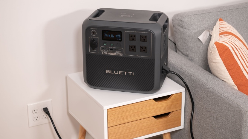 bluetti ac180 - charging from a wall outlet is the fastest way to charge the ac180.