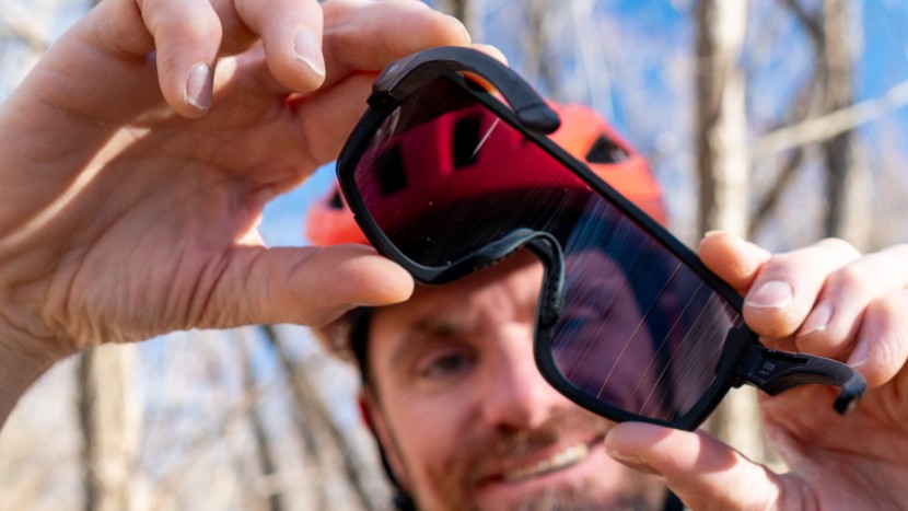 cycling sunglasses - goggle-like coverage is certainly en-vogue with cycling sunglasses...