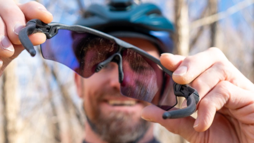 cycling sunglasses - checking the perceived visible light transmission (vlt) of the...