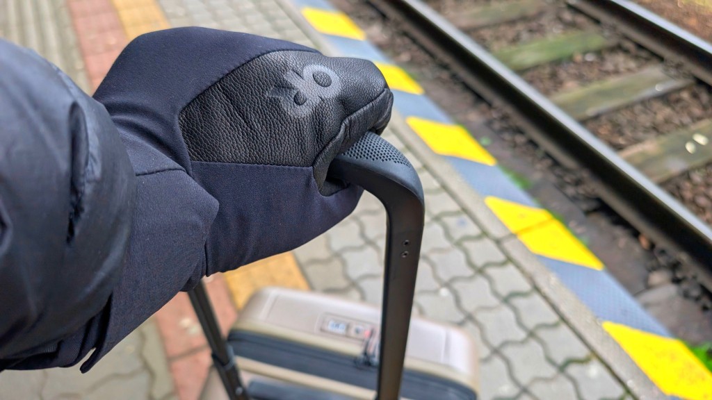 outdoor research sureshot pro - chilly day at the train station in slovakia. we like that the...