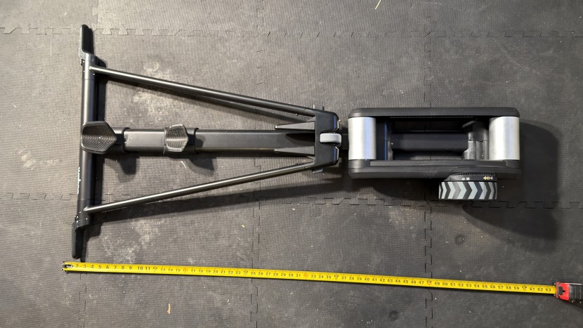 wahoo kickr rollr - when fully assembled, the kickr rollr takes up quite a bit of space.