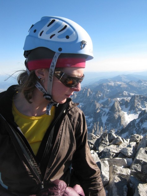 camp armour lady - mckenzie long on the summit of the grand teton, wy. the camp armour...